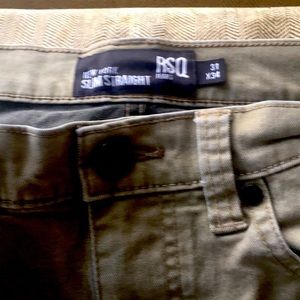 Rsq tan jeans New York slim straight   31/34